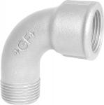 3/8 Galvaniseret Bøjning Kort Muffe/nippel