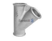 1/2" Galvaniseret Tee 45gr Skrå Gren