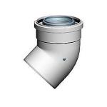 Koncentrisk vinkelovergang 45Â°, 80/125