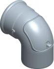 Koncentrisk inspektionsbøjning DN80-125 , 87Â°