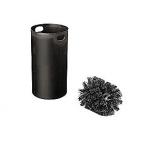 d line børstehoved til toiletbørste med plastindsats til kop. Grå