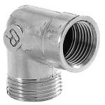 Vinkel 3/4'', muffe/nippel. Forkromet messing