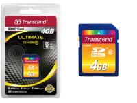 SD kort - 4GB SDHC 2.0 Class 10 (Transcend)