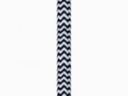 Stofledning - 2 x 0,75mmÂ², Hvid/sort sildeben (metervare)