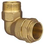 Isiflo vinkel med nippel 32 mm x 3/4'' 90Â°