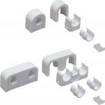 Rørbærer 16-20mm Plast Hvid