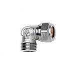 TA Komp. Vinkel med nippel 1/2'' - 15 mm. Uden støttebøsning. Type 306