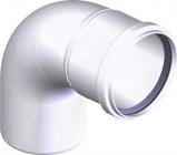 Vinkelstykke 87Â° 80 mm PPS, hvid ral 9016