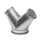 Lindab y-rør 45Â° yvu ø315-200-200