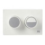 Ifö Sign Pneumatisk trykknap hvid. H: 80 B: 125 mm