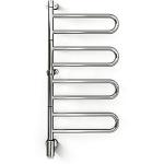 Kriss flex u elektrisk håndklædevarmer 450 x 956 mm. med 4 arme, timer & app. 55 watt. krom
