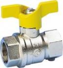 Gaskuglehane Stål T-greb Muffe/muffe 3/4"