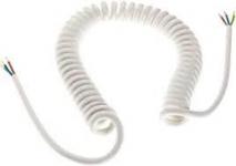 Spiralkabel Pur 3g1,5 Hvid 1000/5000mm