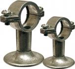 Zinkrørbærer M/vægflange 1/4"