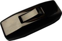 Gennemgangsafbryder uden jord, sort - ledningsafbryder