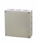 Monteringskasse mnx med dæksel gråt 180x180x60