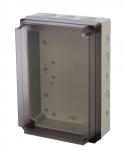 Monteringskasse mnx med dæksel transparent 255x180x125