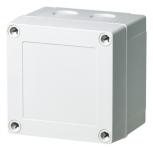 Monteringskasse mnx grå 100 x 100 x 75 mm med udslagsblanketter