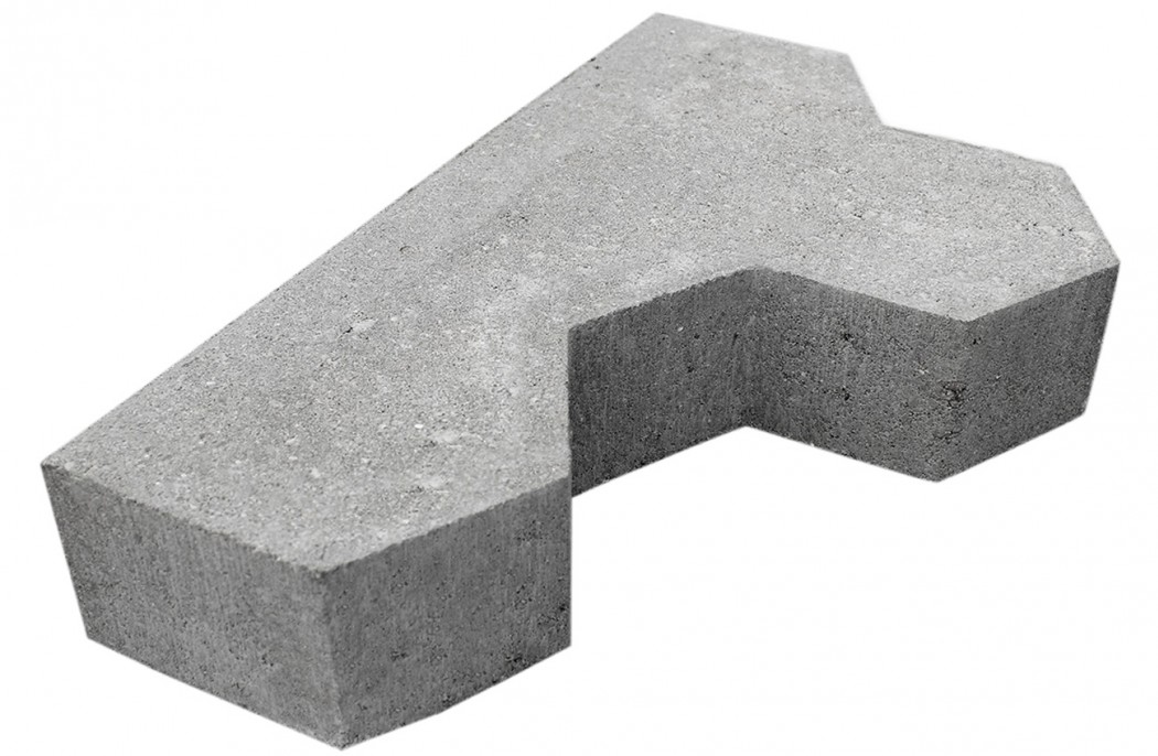 Grå Kløver begyndersten skarpkantet 6 cm tyk