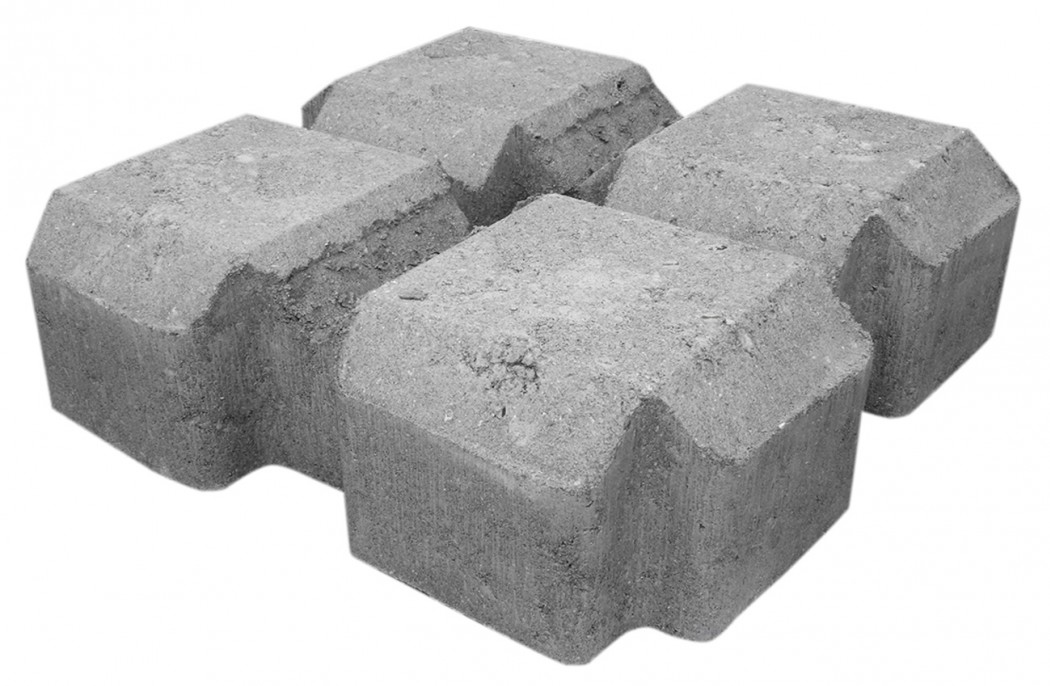 Græsarmeringssten grå 60% FC-Kvadratluk (28,56 cm x 28,56 cm x 8 cm)