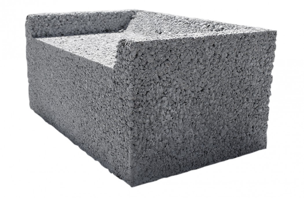 Leca rilleblok hjørner 39 x 19 x 25