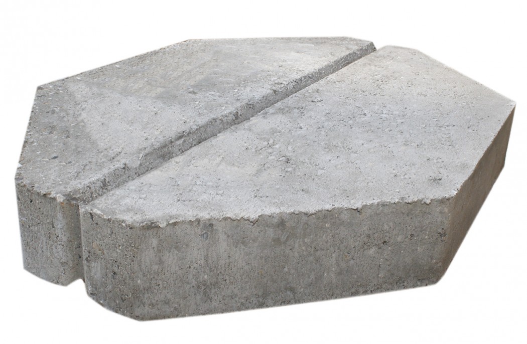 Knækfliser Grå 55x40x7