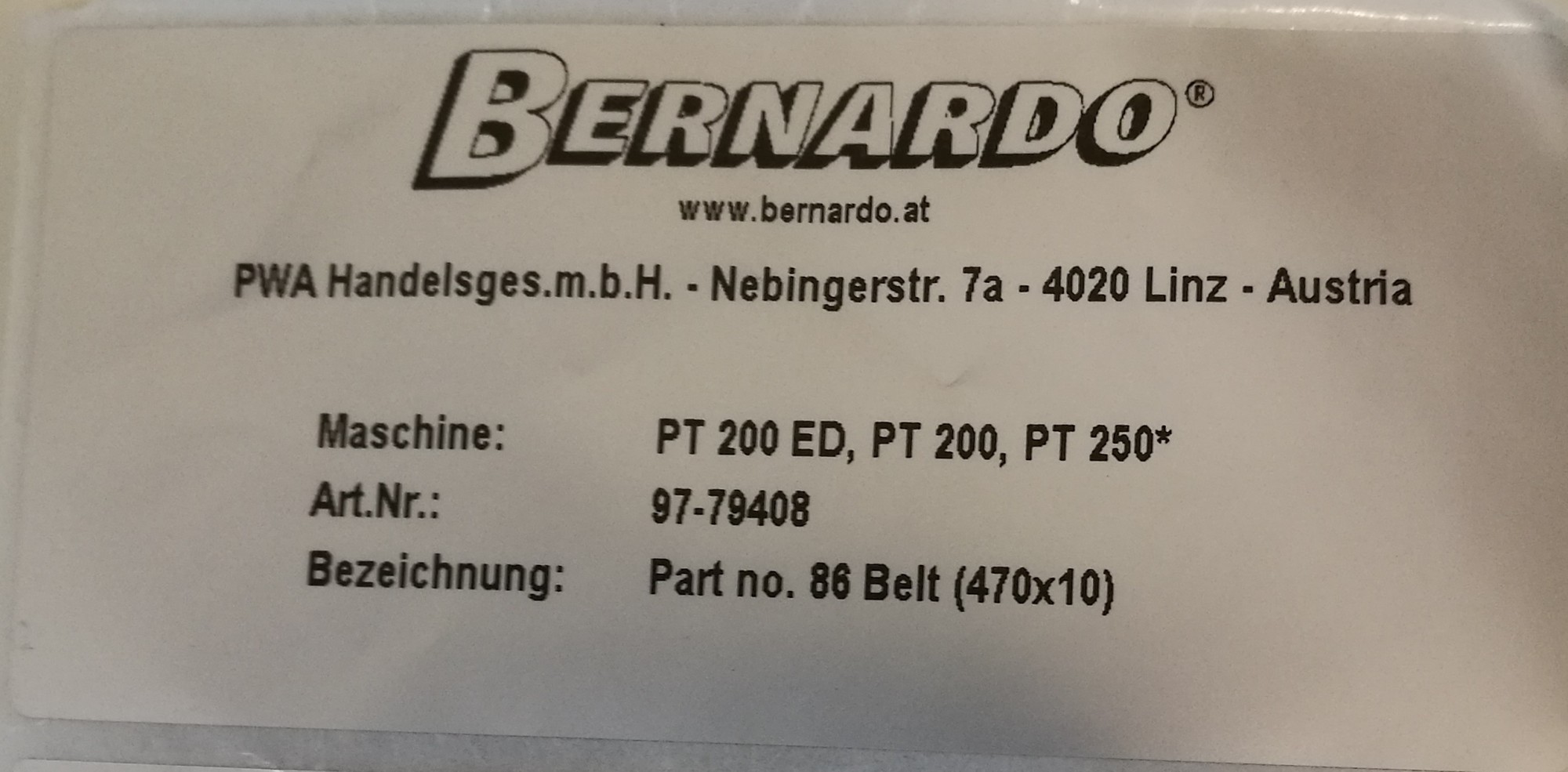 Kilerem til PT200ED/PT200/PT250