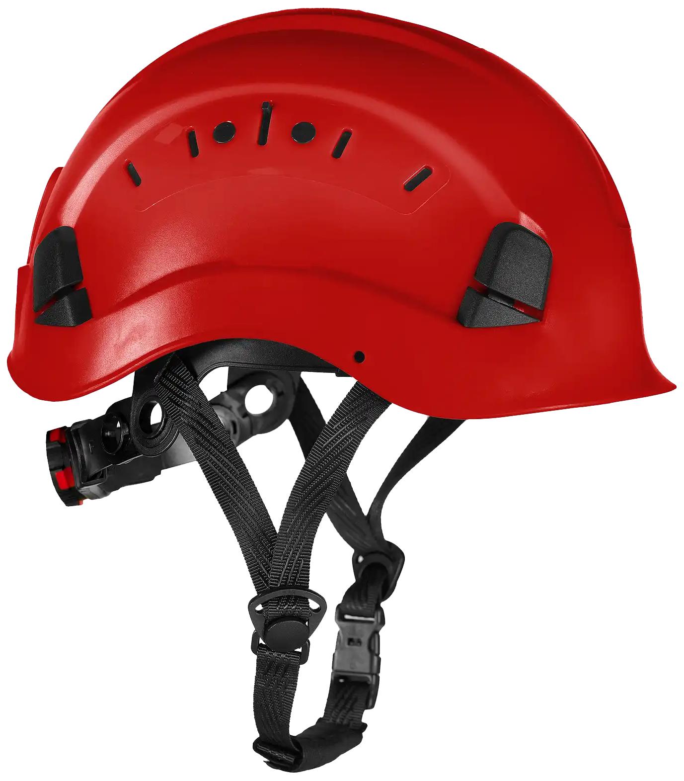 HelmIQ sikkerhedshjelm m/hagerem, ventileret rød