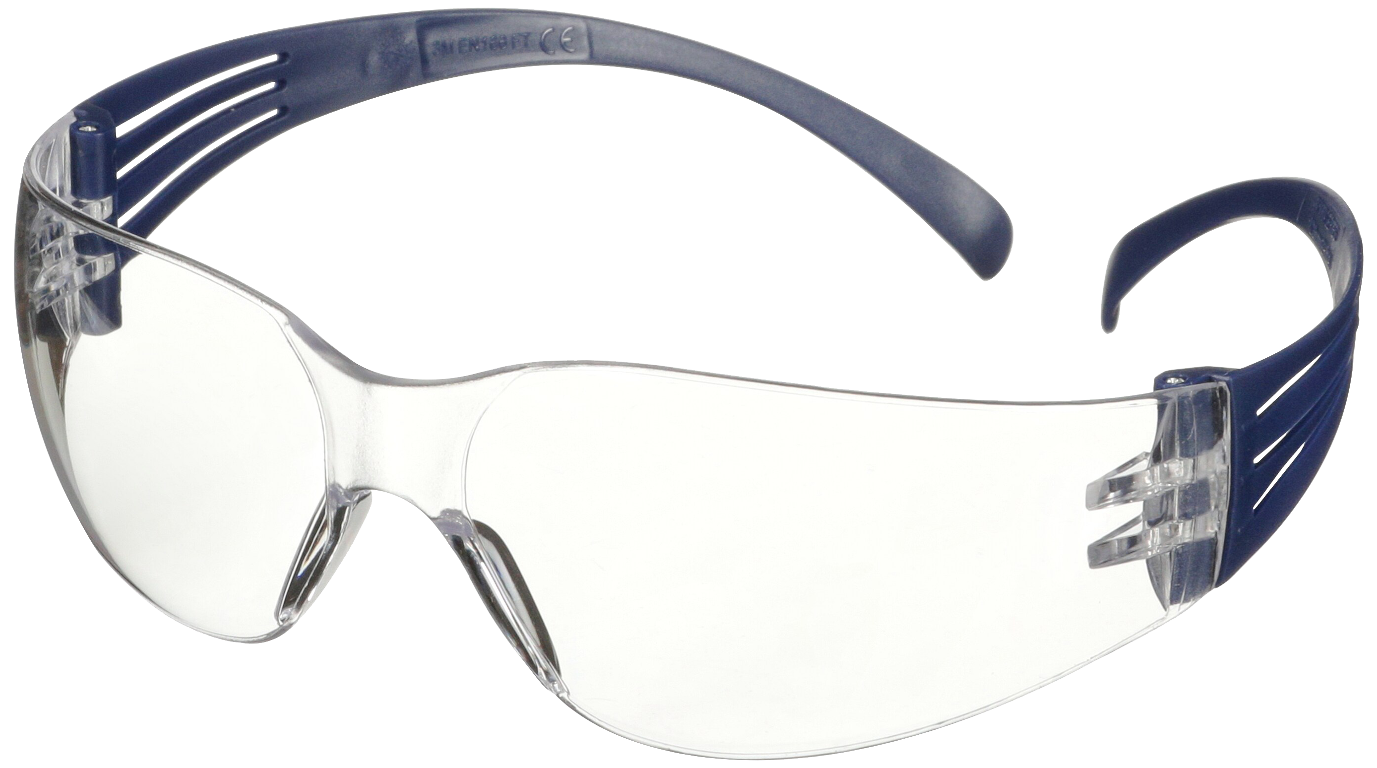 SecureFit 100 besk.brille, blåt stel/klar glas
