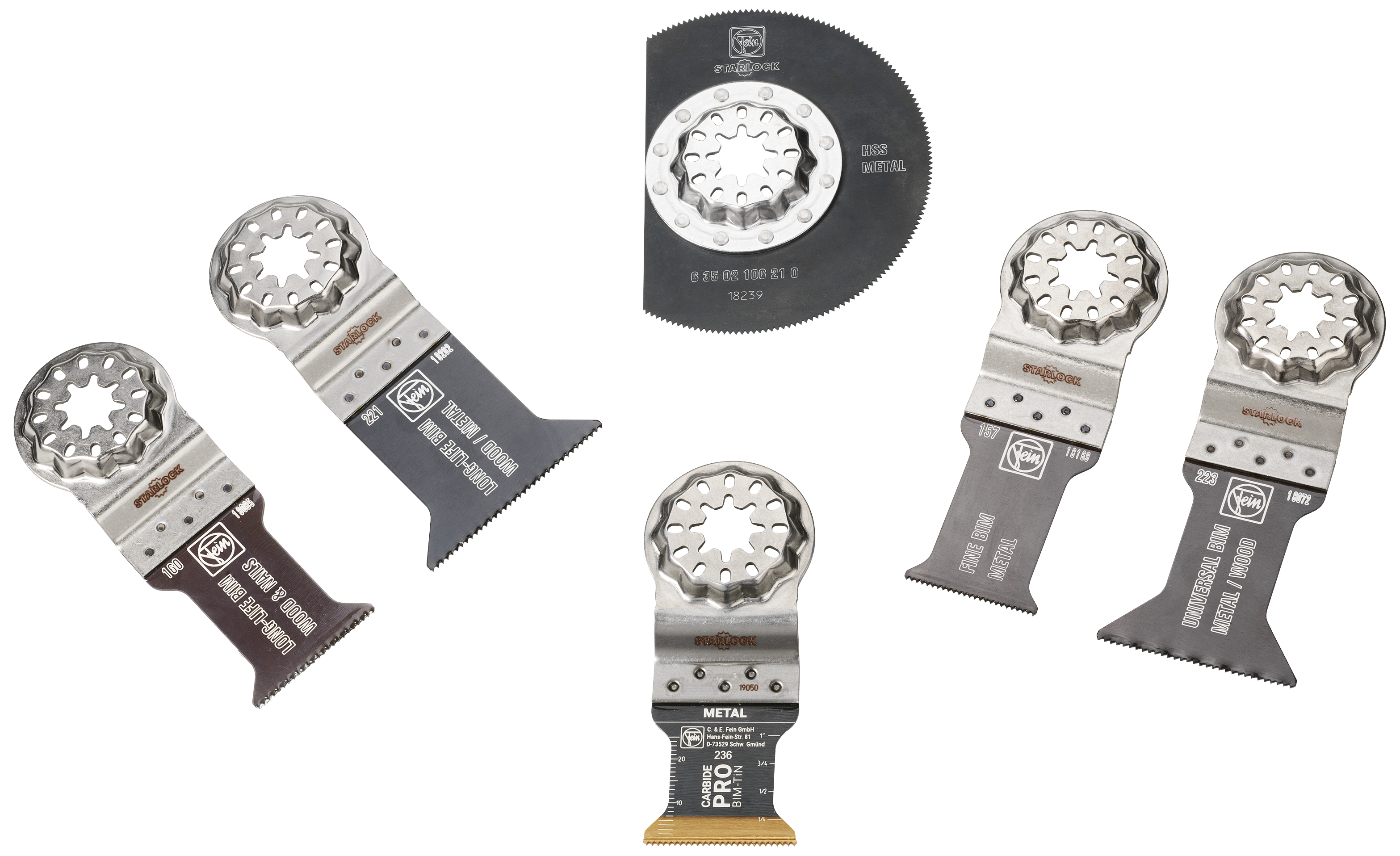 Fein MT savklinge-sortiment Starlock, 6 stk