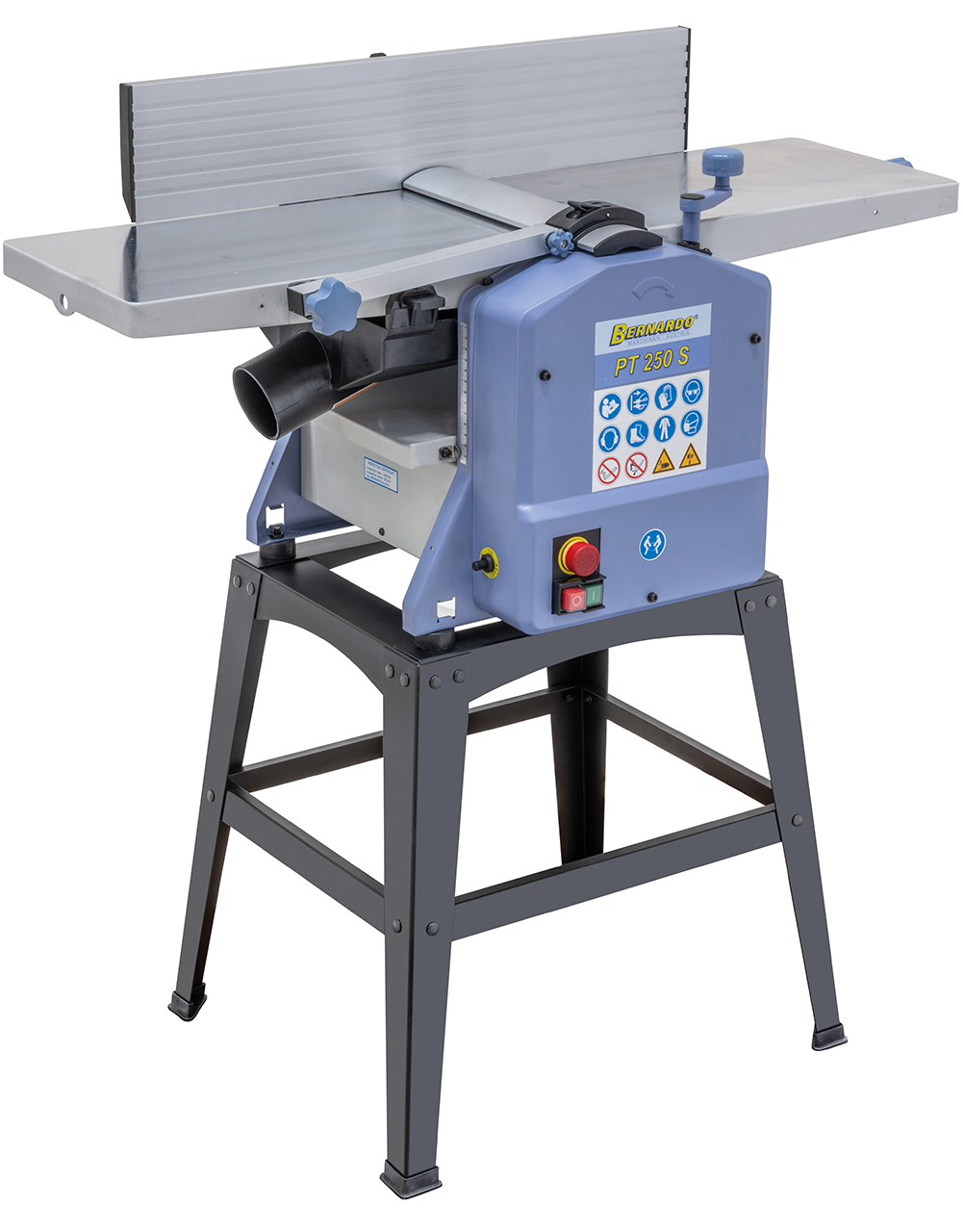 Afretter- og tykkelseshøvl PT 250 S med spiralkutter - 1x230V med understel