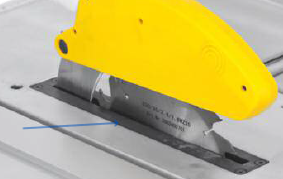 Bordindlæg til rundsavklinge Part nr. 19 til CWM150