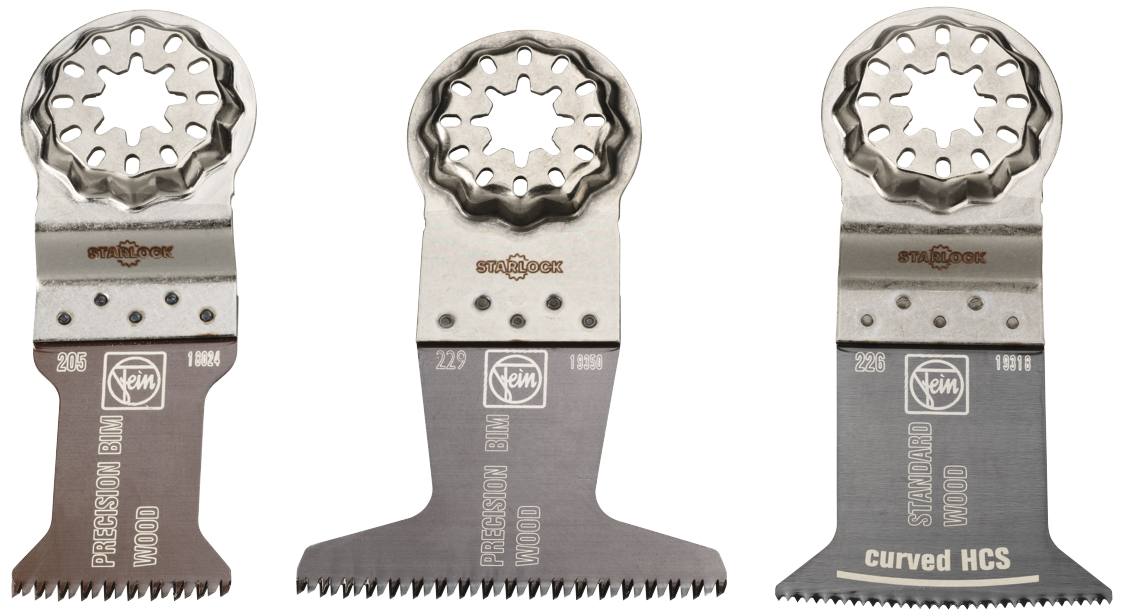 Fein MT savklinge-sortiment træ Starlock, 3stk