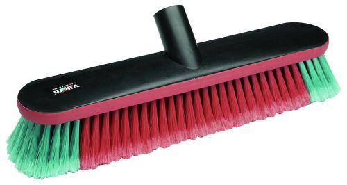 Autobørste, m/vandgennemløb, 370 mm, Blød/spaltet, Sort