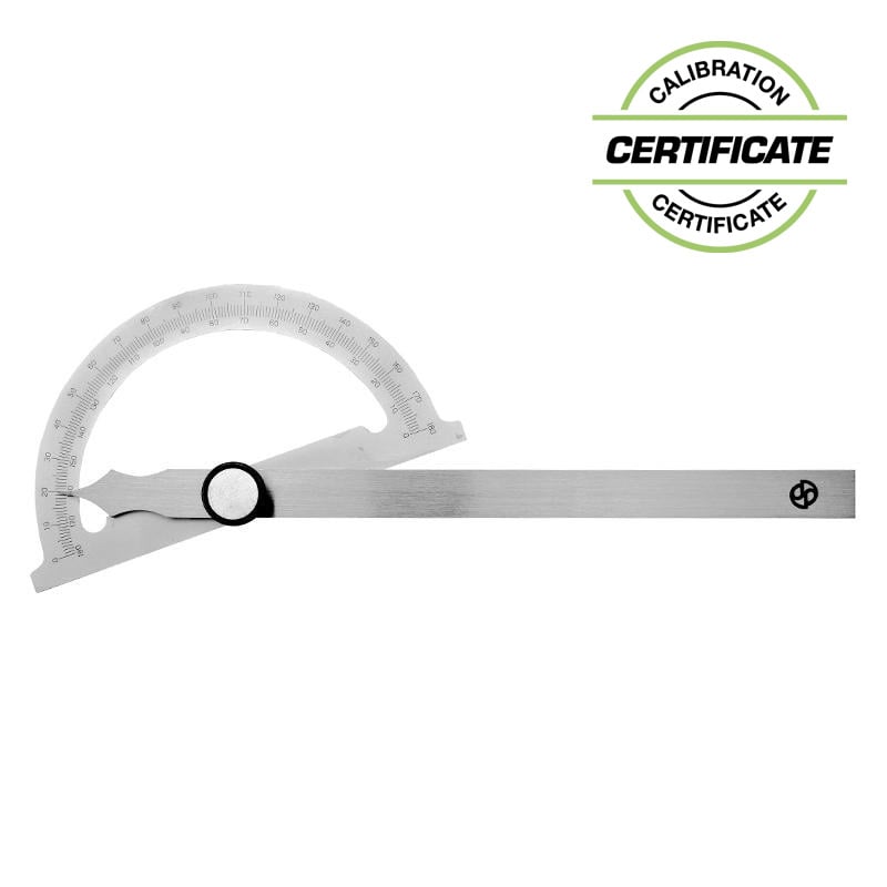 Gradmåler 200x300 mm med dobbelt lasergraveret skala (Inkl. Certifikat)