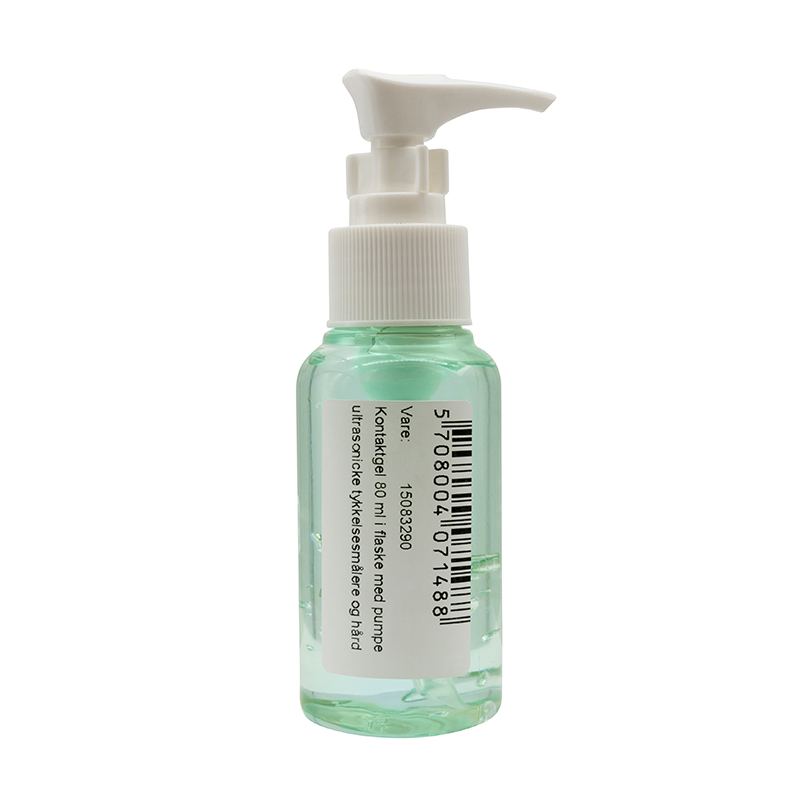 Kontaktgel 80 ml i flaske med pumpe for ultrasoniske tykkelsesmålere og hårdhedstestere