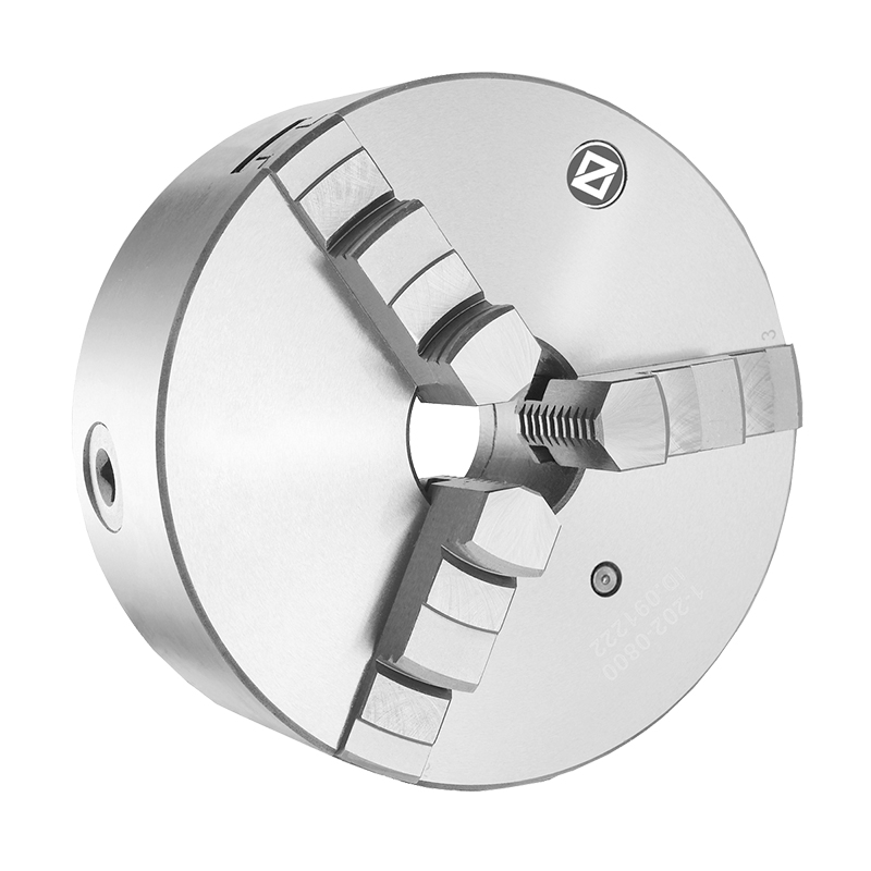 Zentra 3-Bakket Centrerpatron Ø160 mm Stål DIN 6350 Faste bakker-Montering på bagsiden