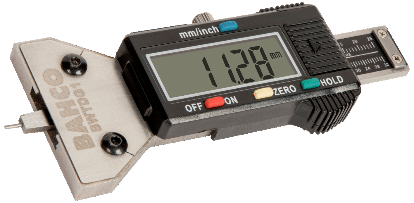 Digital dækmåler, dækmønsterdybde 0-25mm