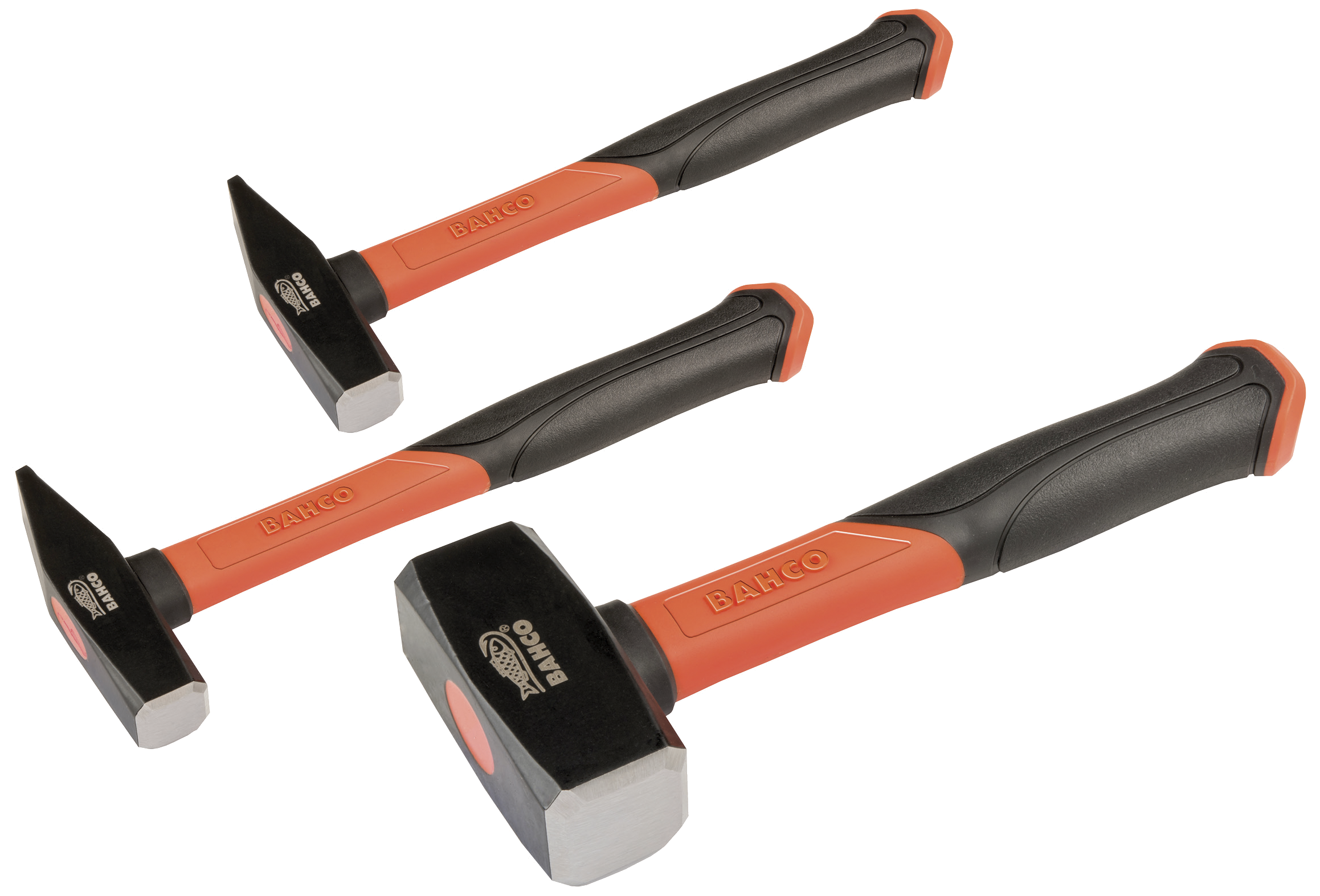 Hammer m/glasfiberskaft 300-500-1500g, sæt 3stk