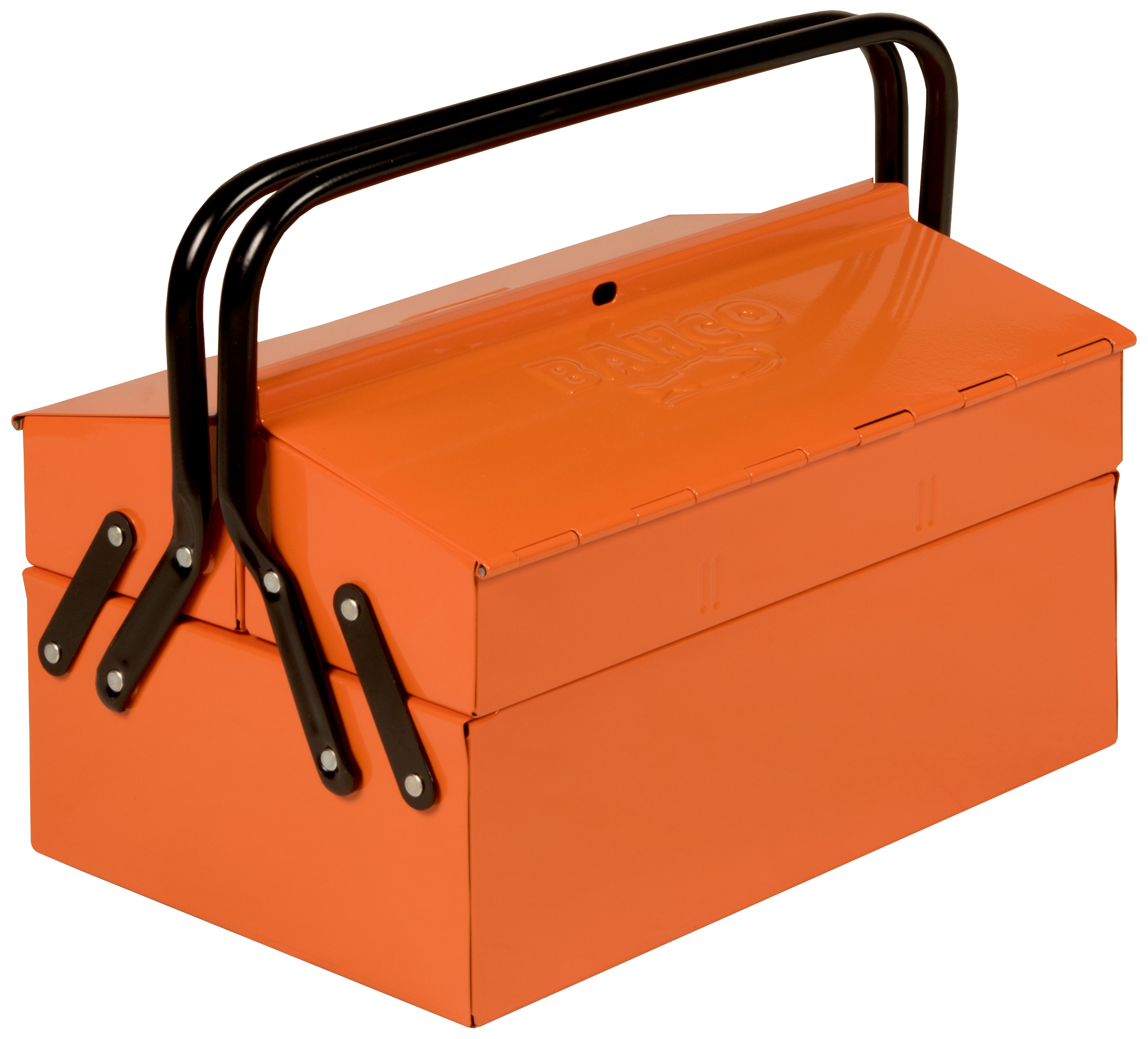 Værktøjskasse m/3-5 rum, 190×300mm, metal, låsbår