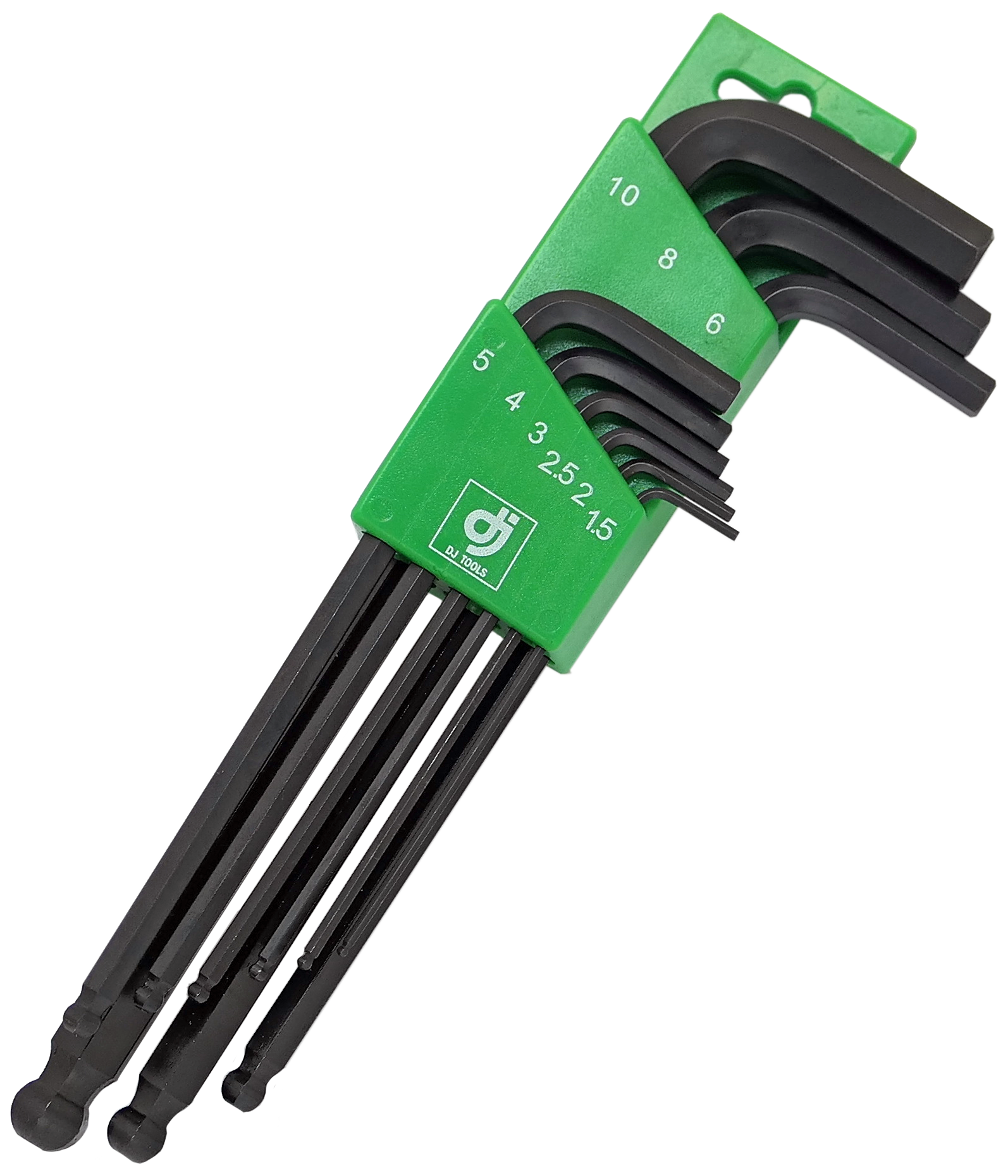DJ TOOLS stiftnøglesæt 1,5-10mm, 9 dele