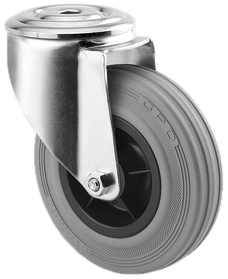 Drejehjul 3470 PIR 080 P30-13 grå