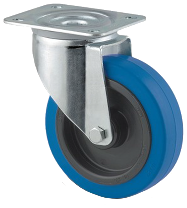 Drejehjul 3470 UFR 100 P62 blå