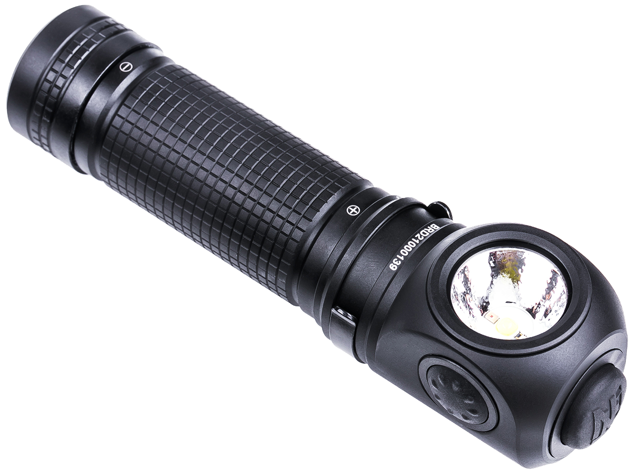 Nextorch håndlygte P10 3-farvet 1400lm genopl.