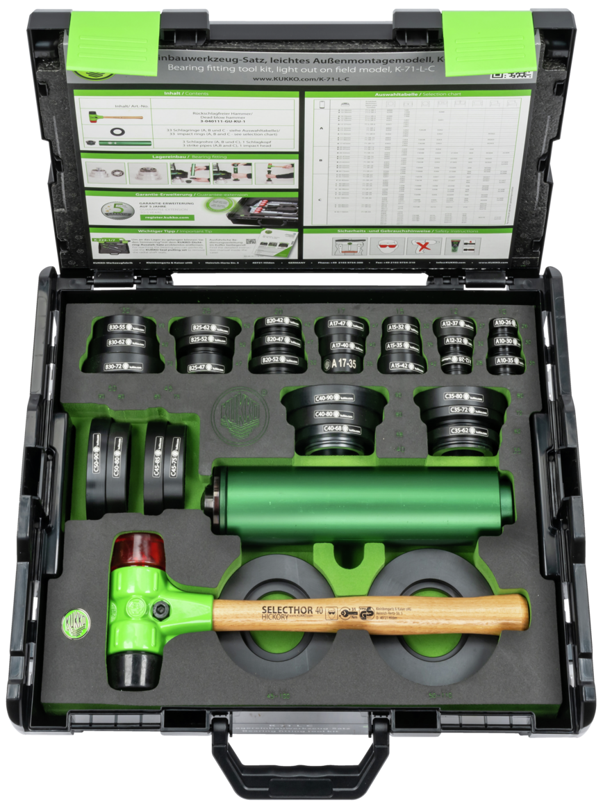 Kukko installationssæt t/kuglelejer, letvægtsmodel