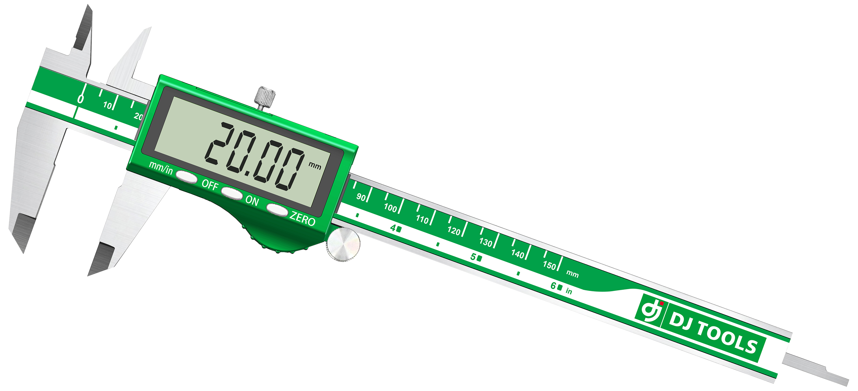 DJ TOOLS digital skydelære 0-150×0,01mm, 12mm tal