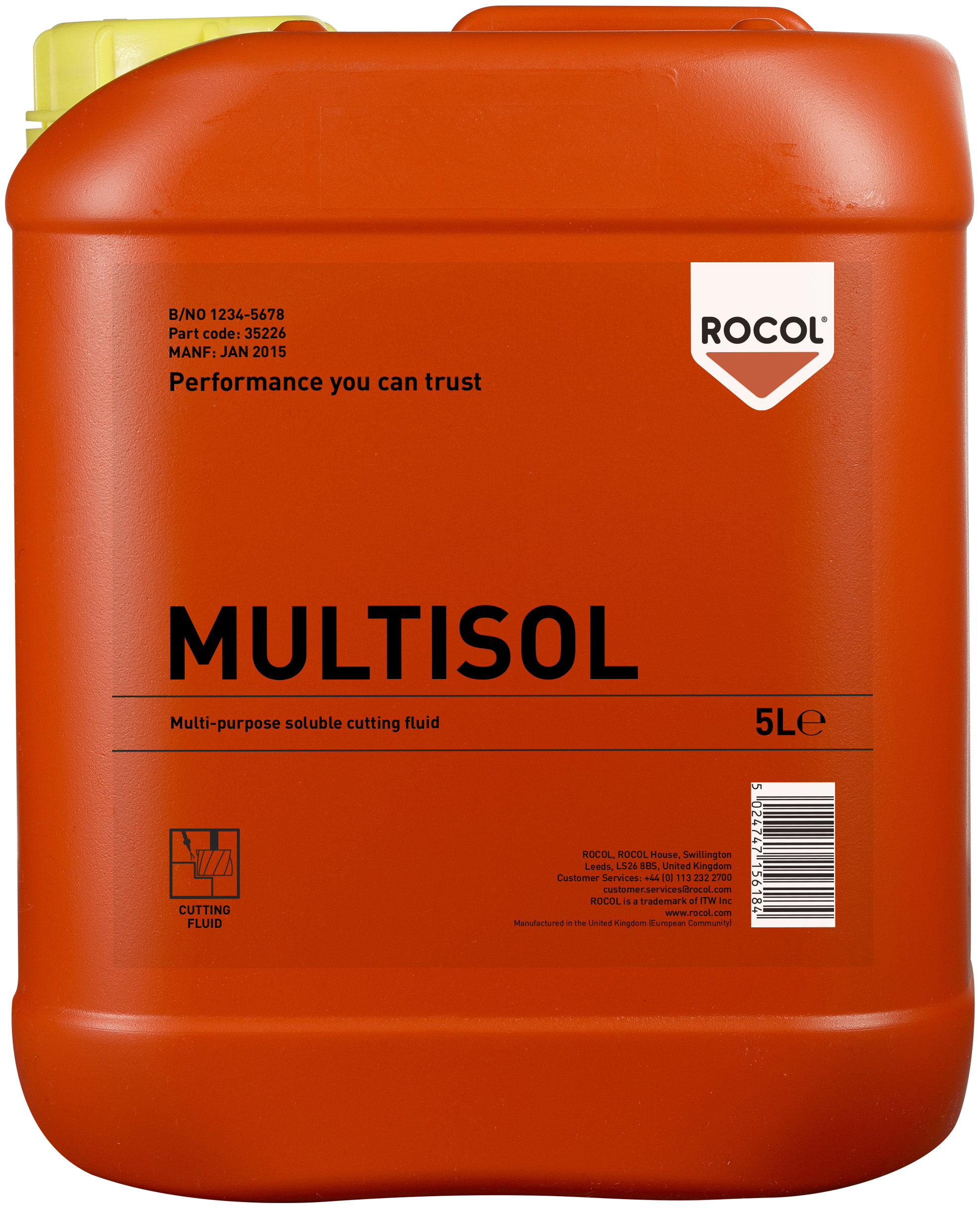 Rocol Multisol bore-/skæreolie 5ltr