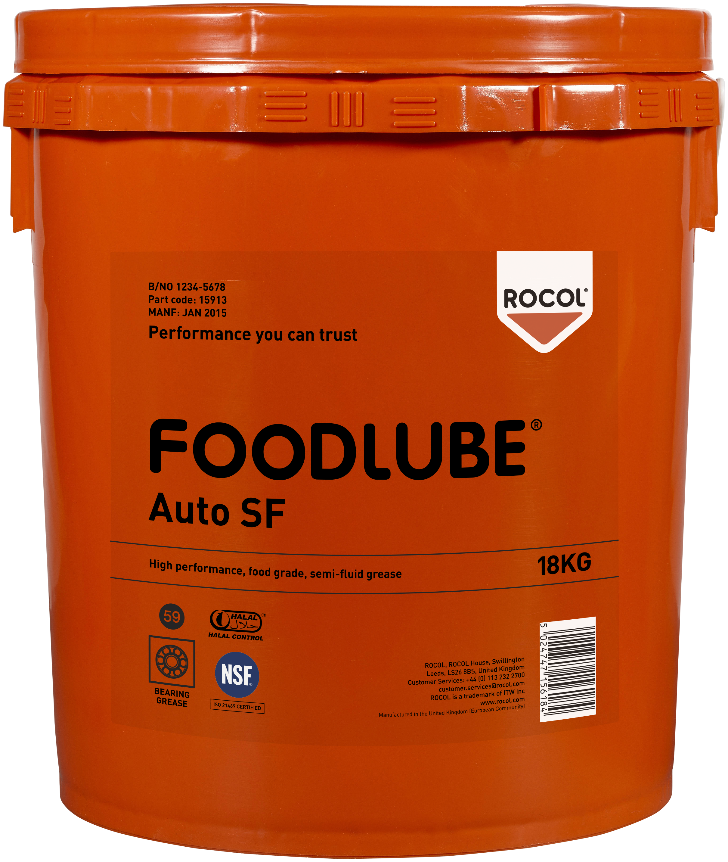 Foodlube Auto SF smøremiddel 18kg