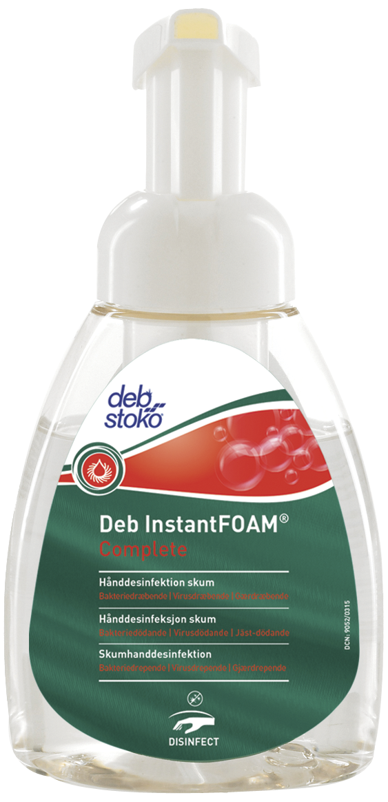 Deb hånddesinfektion InstantFOAM m/pumpe, 6×250ml