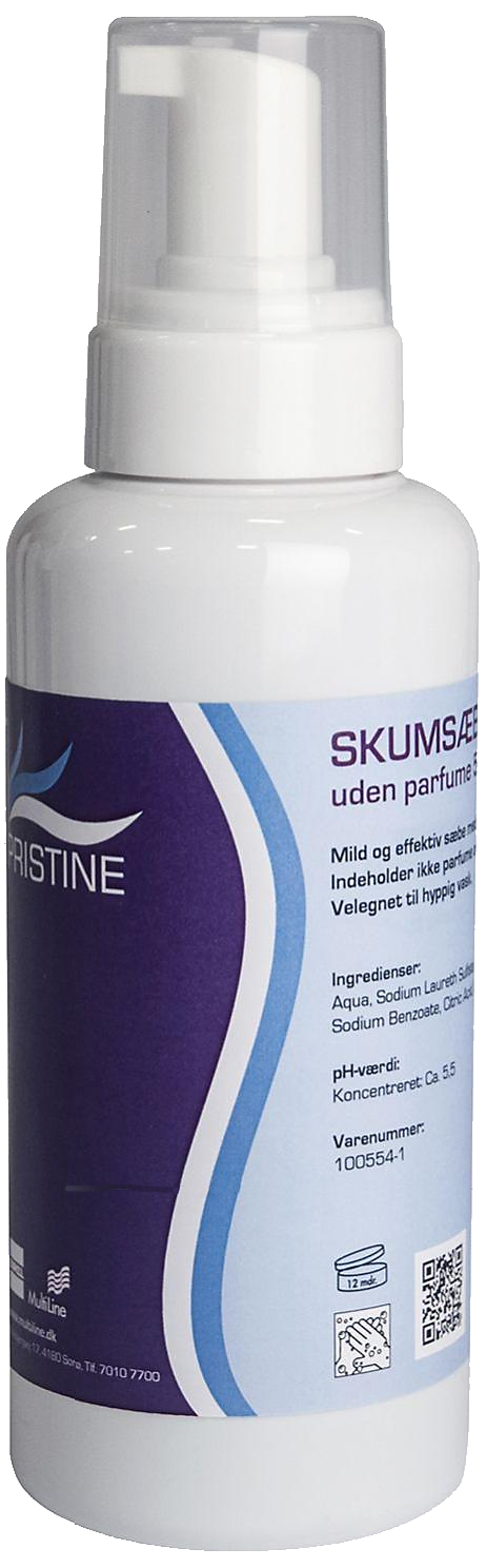 Pristine skumsæbe u/parfume pumpeflaske, 12×500 ml